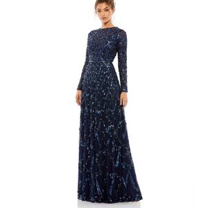 Mac Duggal navy blue women dress size 6